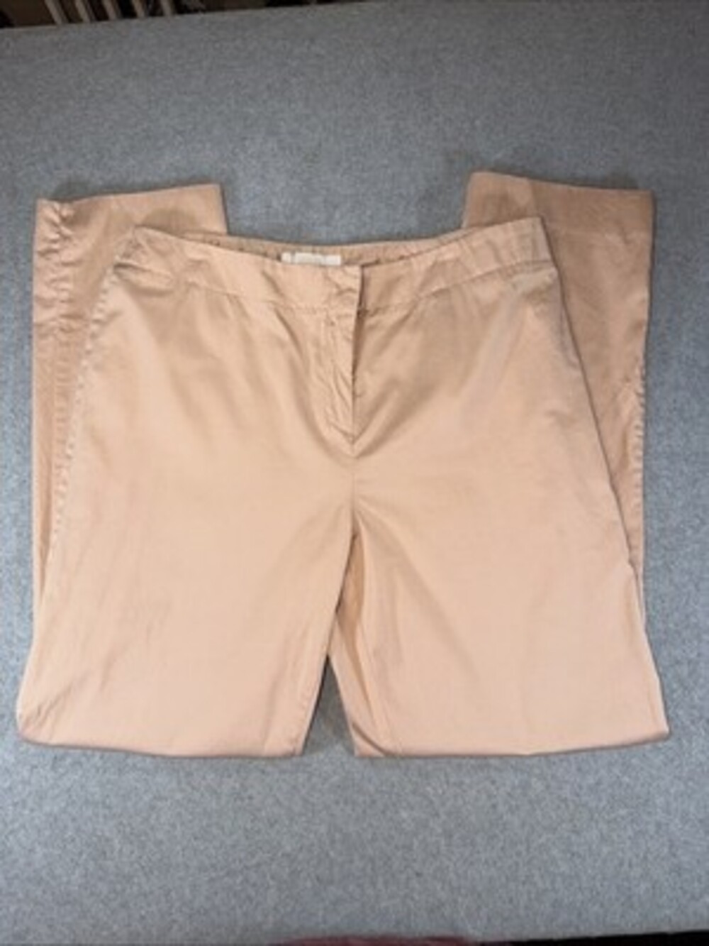 Chico's Pink Slub Sateen Chic Dress Pants Womens Size 2 Pink